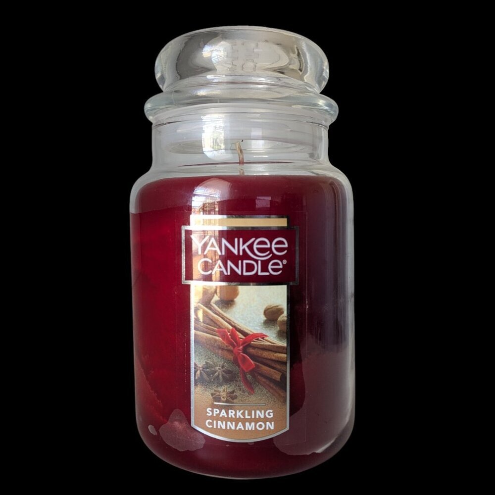 Yankee Candle Sparkling Cinnamon Candle 22 Oz NEW Large